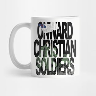 Onward Christian Soldiers raising flag at Iwo Jima Mug